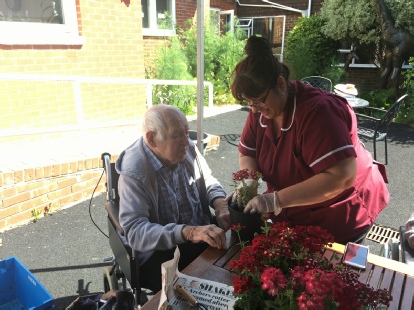 Ashdown Nursing Home resident